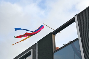 5-color top streamer in Amsterdam, the Netherlands